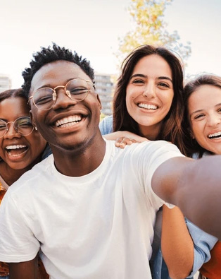 Young leaders studying together