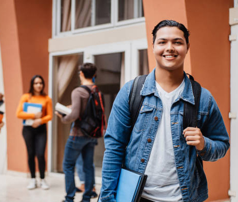Group of young leaders smiling together